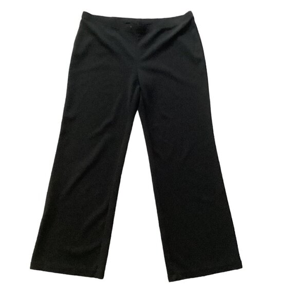 EXPRESS Lightweight Black Stretch Cropped Flare Pull-On Pants Sz S 15U - Picture 1 of 8